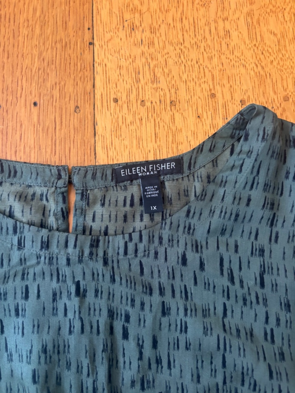 Eileen Fisher Silk Printed Tank Size 1x - Picture 5 of 5